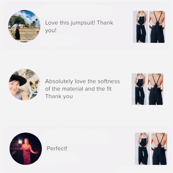 NWT Easel Wide Leg Jumpsuit Jumper Black Overalls Washed Cotton Romper LAST ONE! - Picture 8 of 9